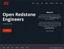 Tablet Screenshot of openredstone.org